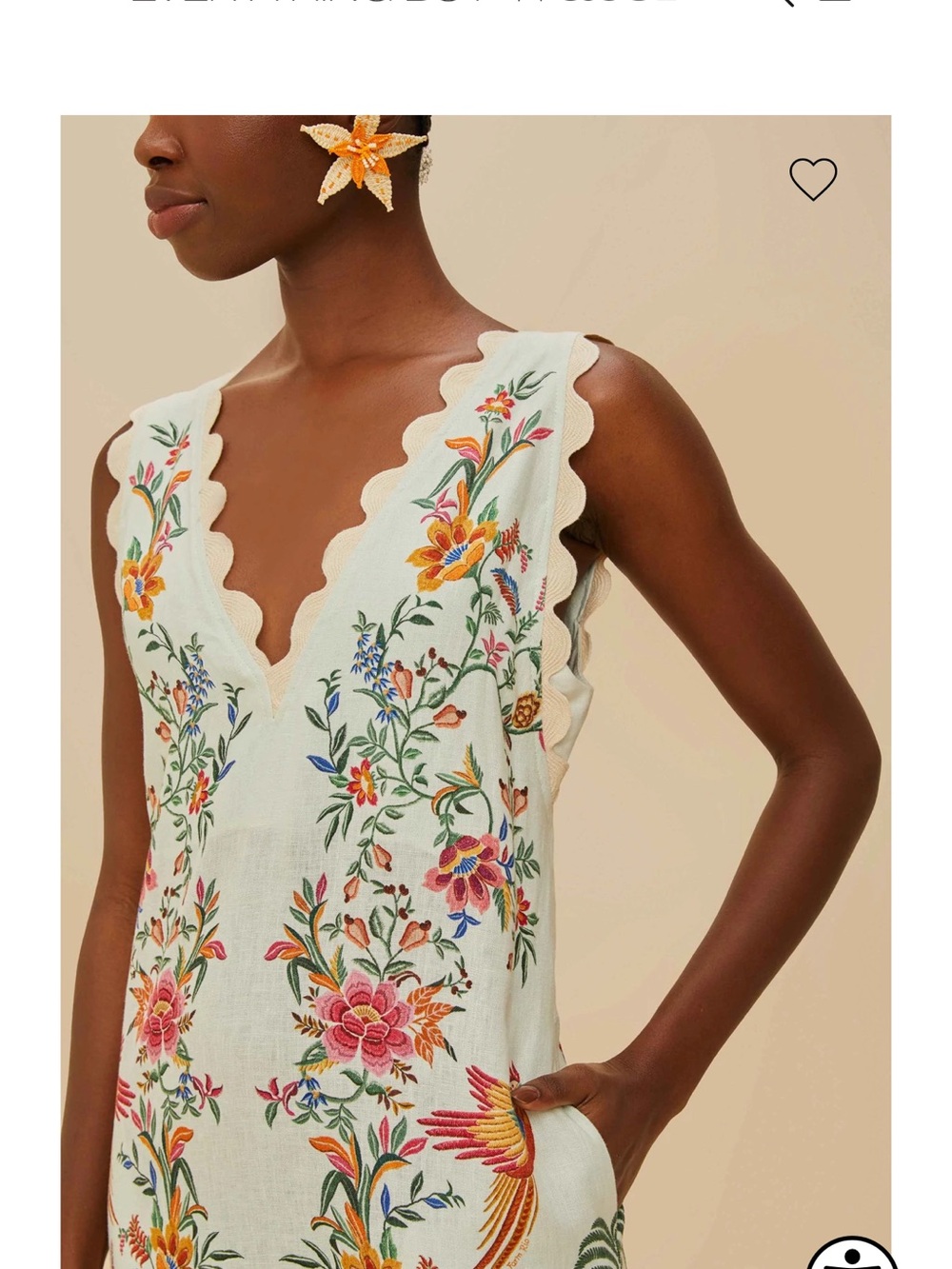 FARM Rio White Maxi Dress with Multicolor Floral & Bird Embroidery - Picture 4 of 6